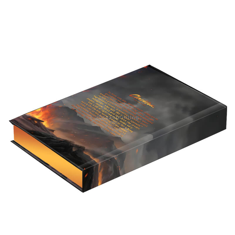 Hardcover Novel Book with Foil Stamping on Cover and Gold Sprayed Edges