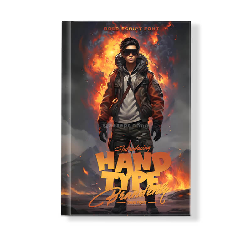 Hardcover Novel Book with Foil Stamping on Cover and Gold Sprayed Edges