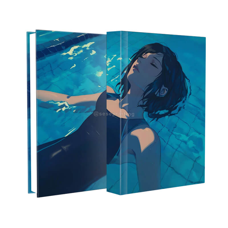 Black and White Printing 6*9 Inch Hardcover Fiction Book