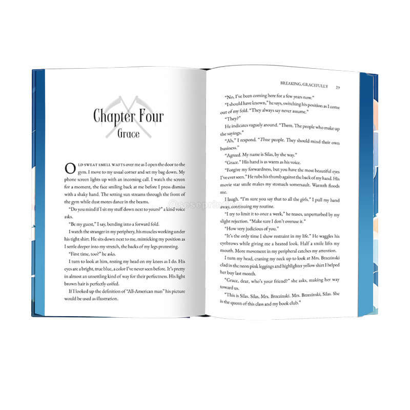 Hardcover Sprayed Edges Book Printing Special Edition Fiction Novel
