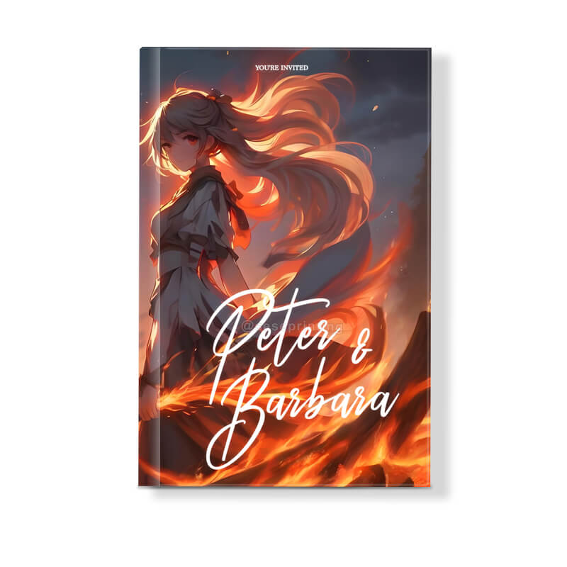 Printed Special Edition Hardback Novel Book with Pattern Sprayed Edges