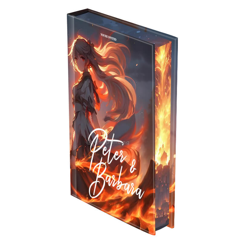 Printed Special Edition Hardback Novel Book with Pattern Sprayed Edges