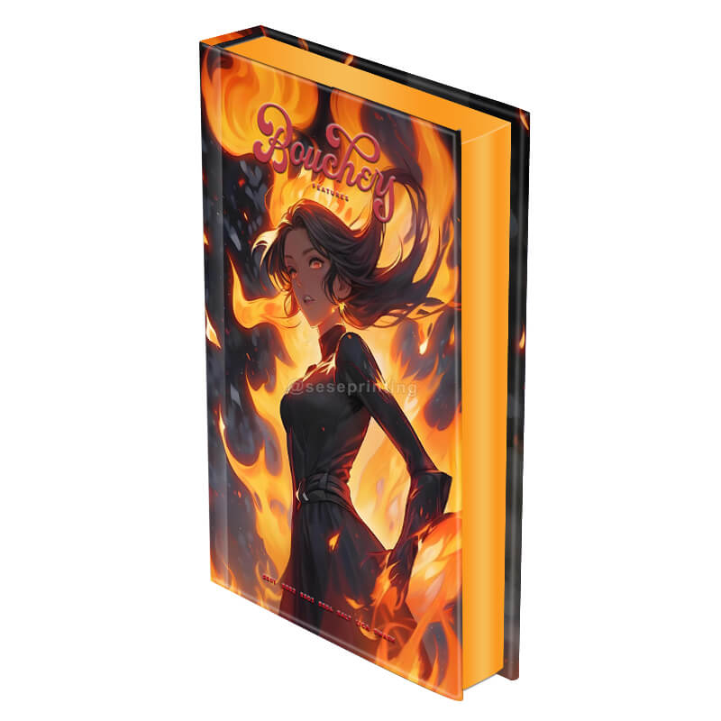 Custom Hardback Books Printing with Foil on Cover and Sprayed Edges