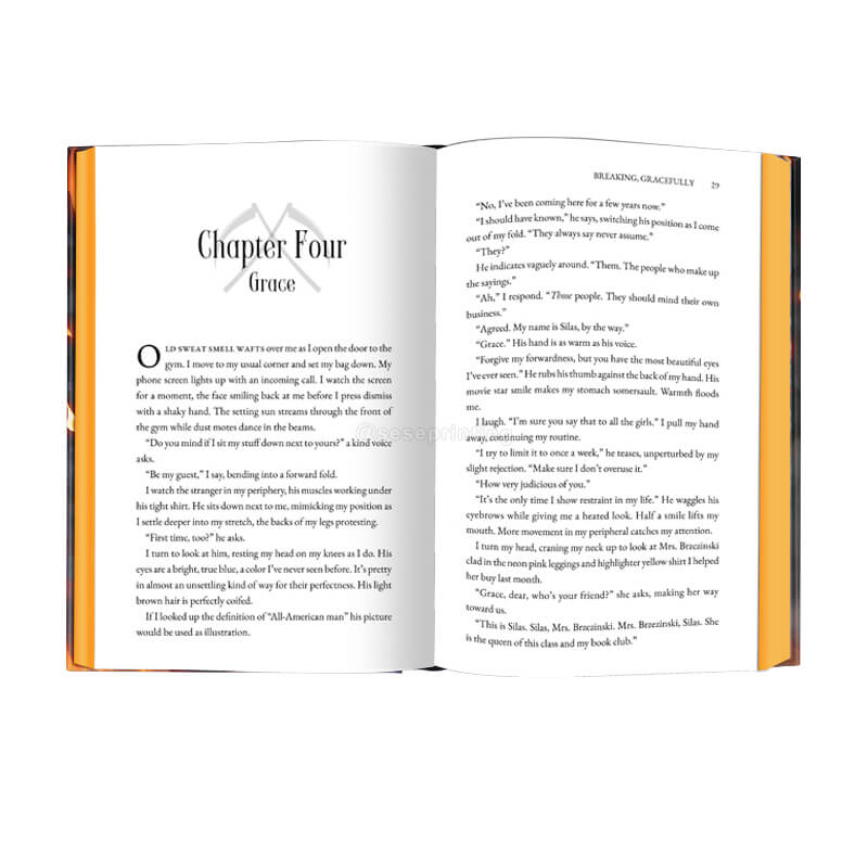 Custom Hardback Books Printing with Foil on Cover and Sprayed Edges