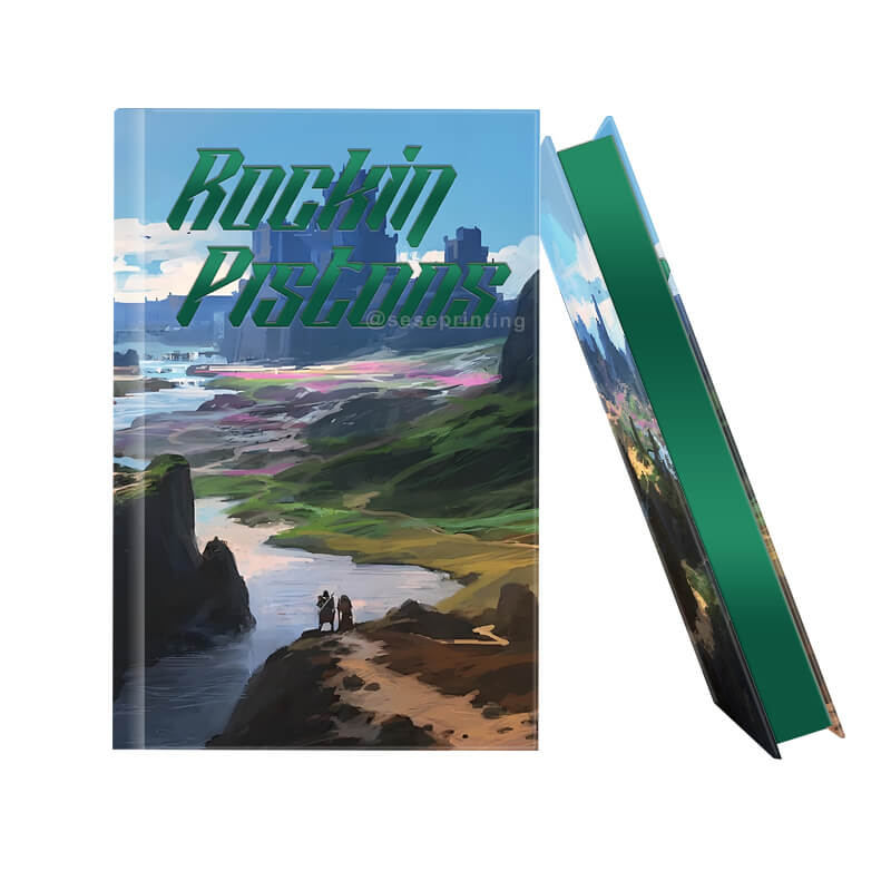 Personalized Hardback Books with Foil Stamping and Sprayed Edges Design