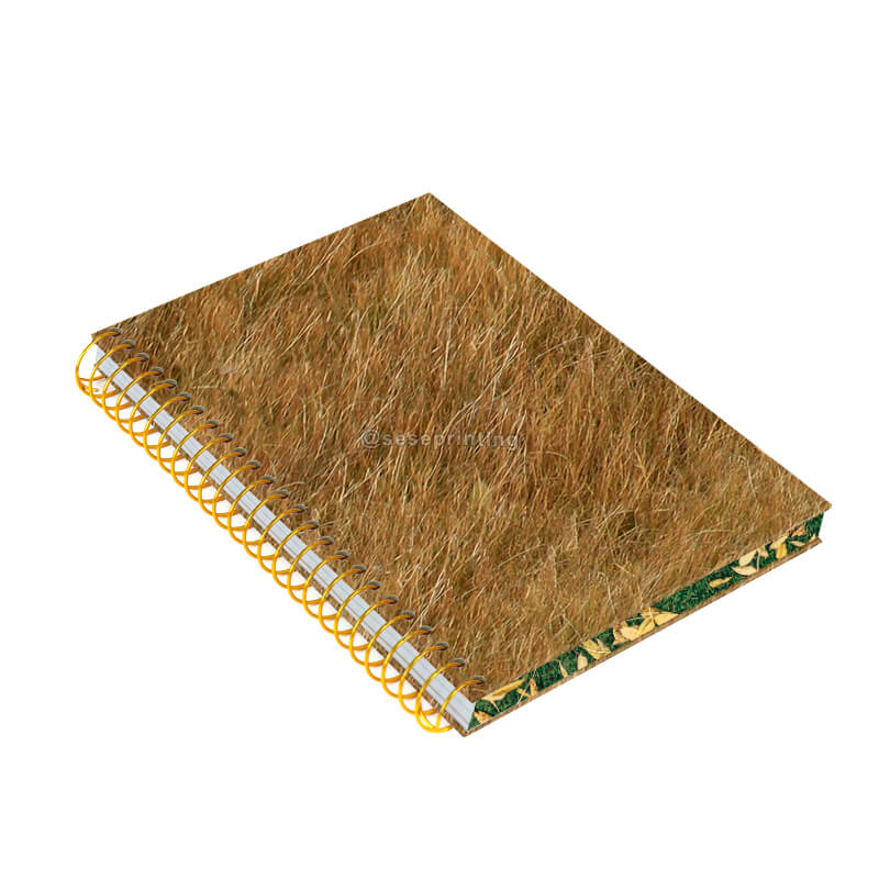 Customized Hardcover Sprayed Edges Journal Printing Spiral Bound Planner