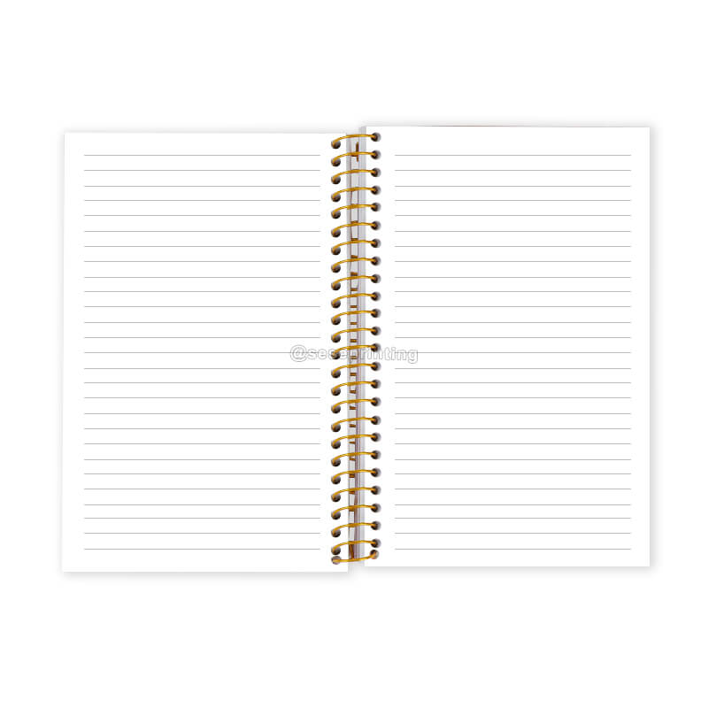 Customized Hardcover Sprayed Edges Journal Printing Spiral Bound Planner