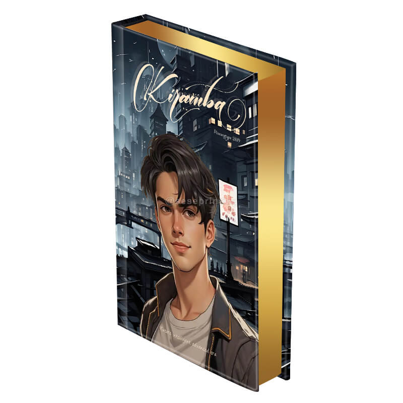 Book Publishing Hardcovers with Gold Foil on Cover and Gilded Edges