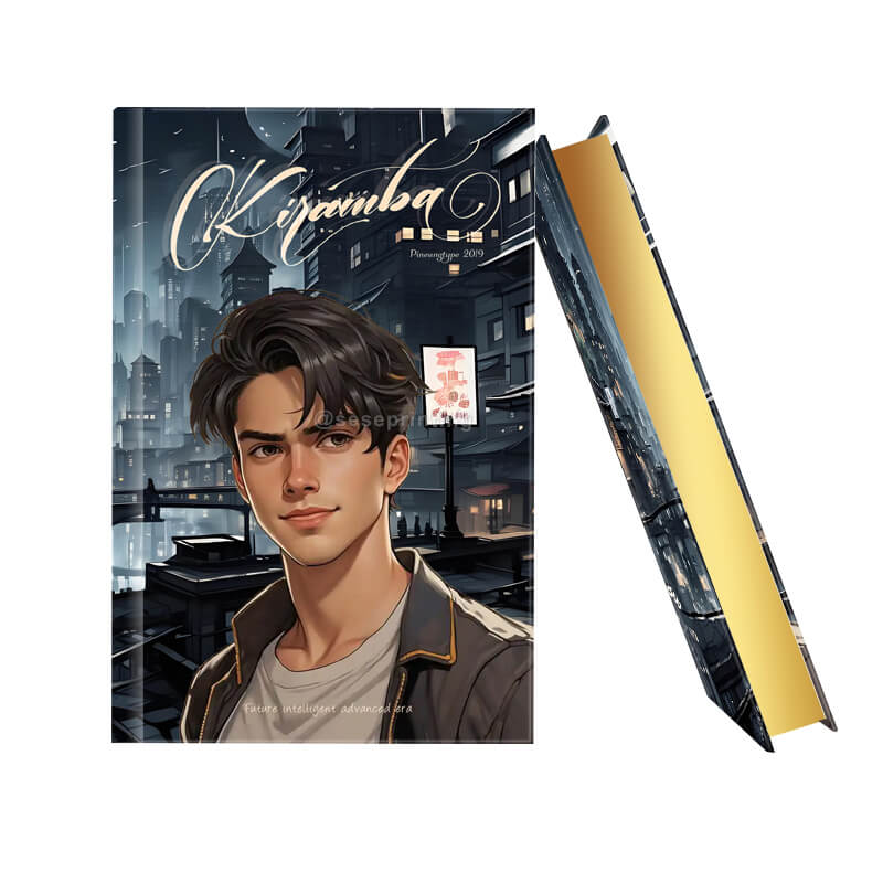 Book Publishing Hardcovers with Gold Foil on Cover and Gilded Edges