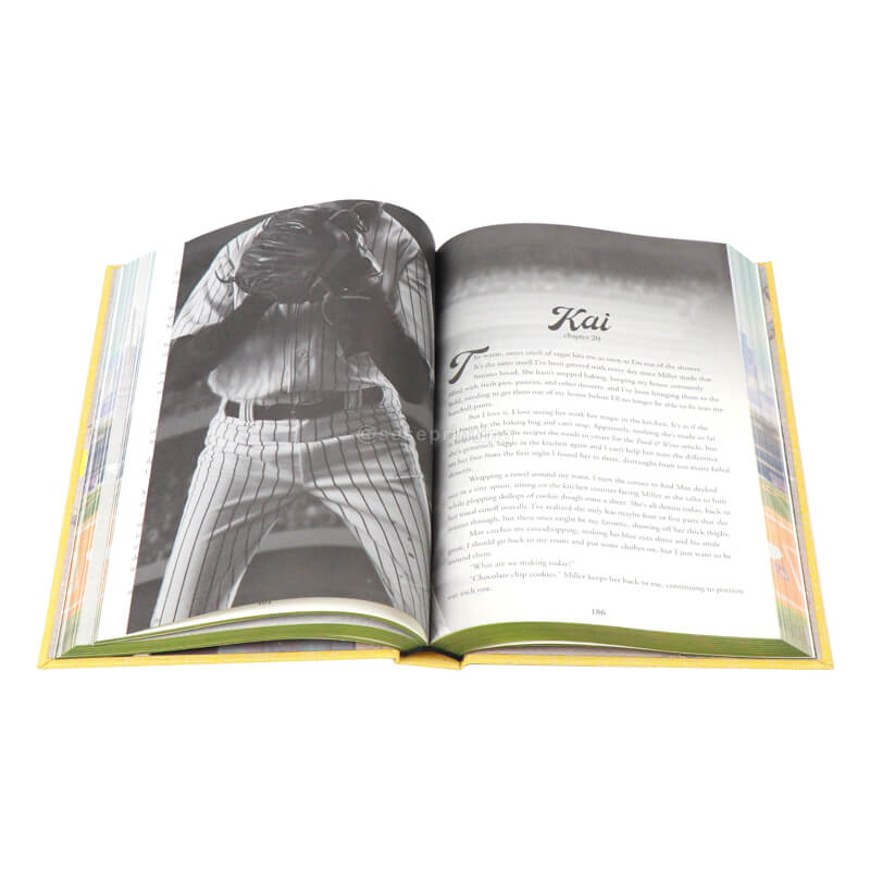Hardcover Linen Special Edition Book Set Printed with Stenciled Edges