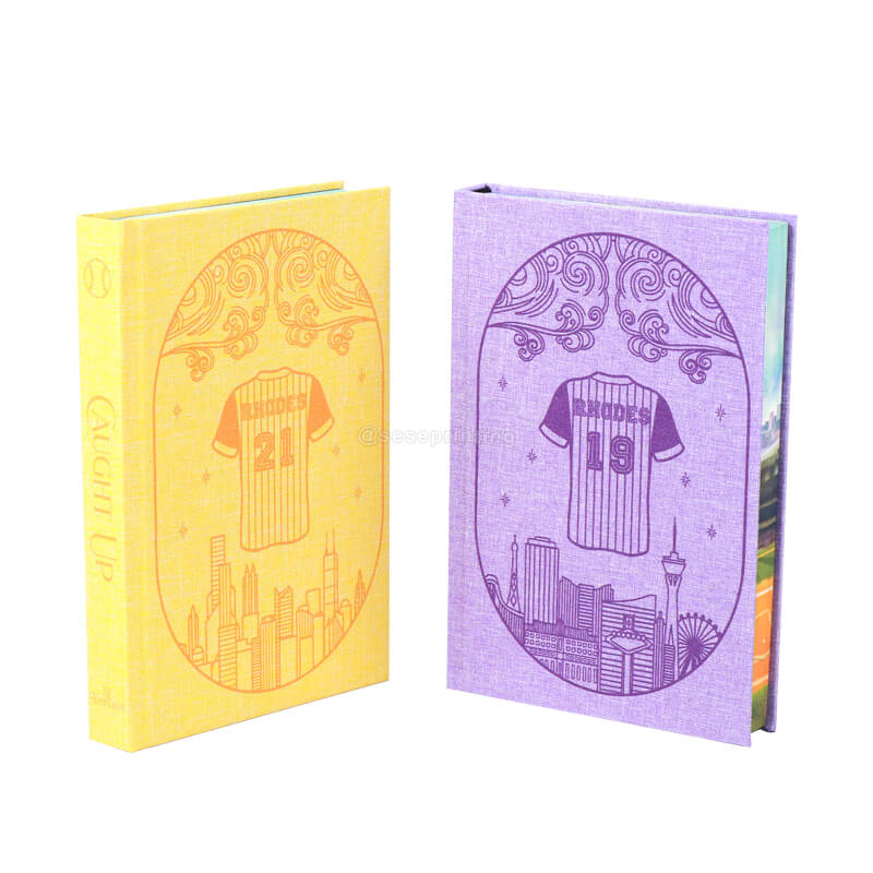 Hardcover Linen Special Edition Book Set Printed with Stenciled Edges