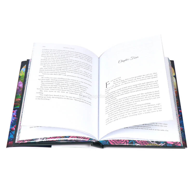 Foil Hardcover Book with Foil Dust Jacket and Pattern Sprayed Edges