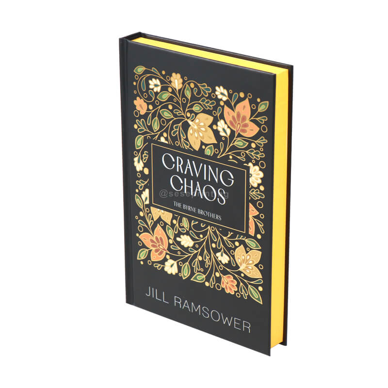 Custom Sprayed Edges Hardcover Books with Foil on Cover and Spine