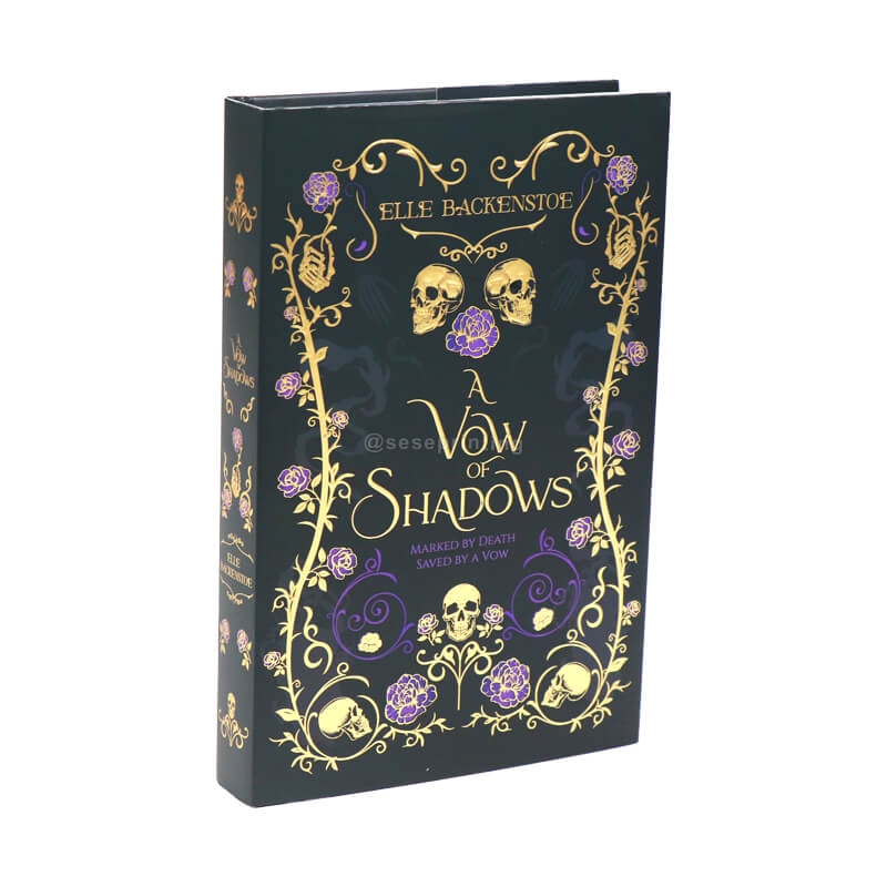Hardcover Book with Stenciled Edges, Printed Dust Jackets and Foiled Covers