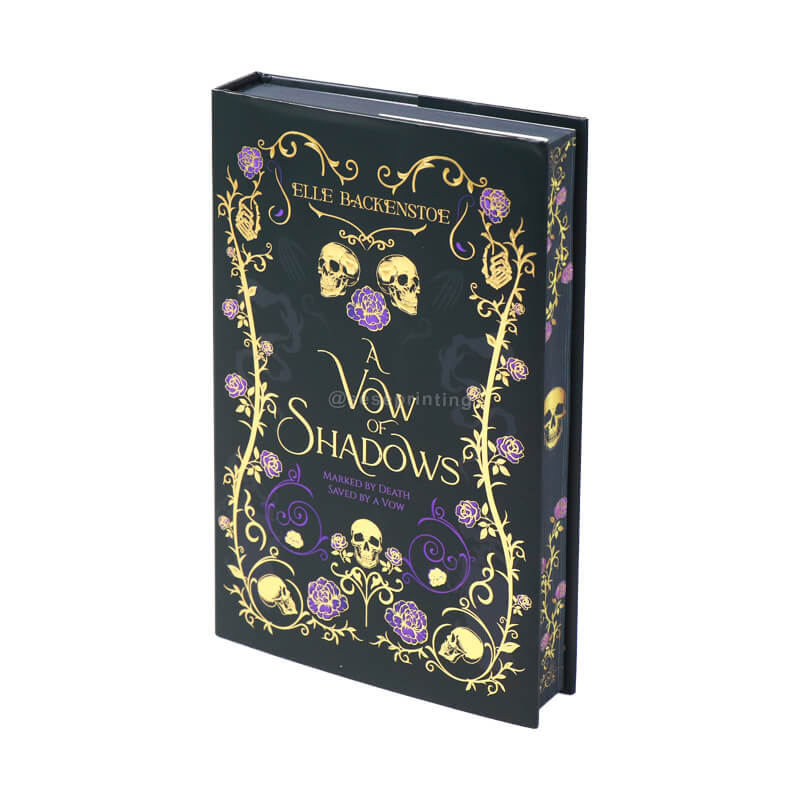 Hardcover Book with Stenciled Edges, Printed Dust Jackets and Foiled Covers
