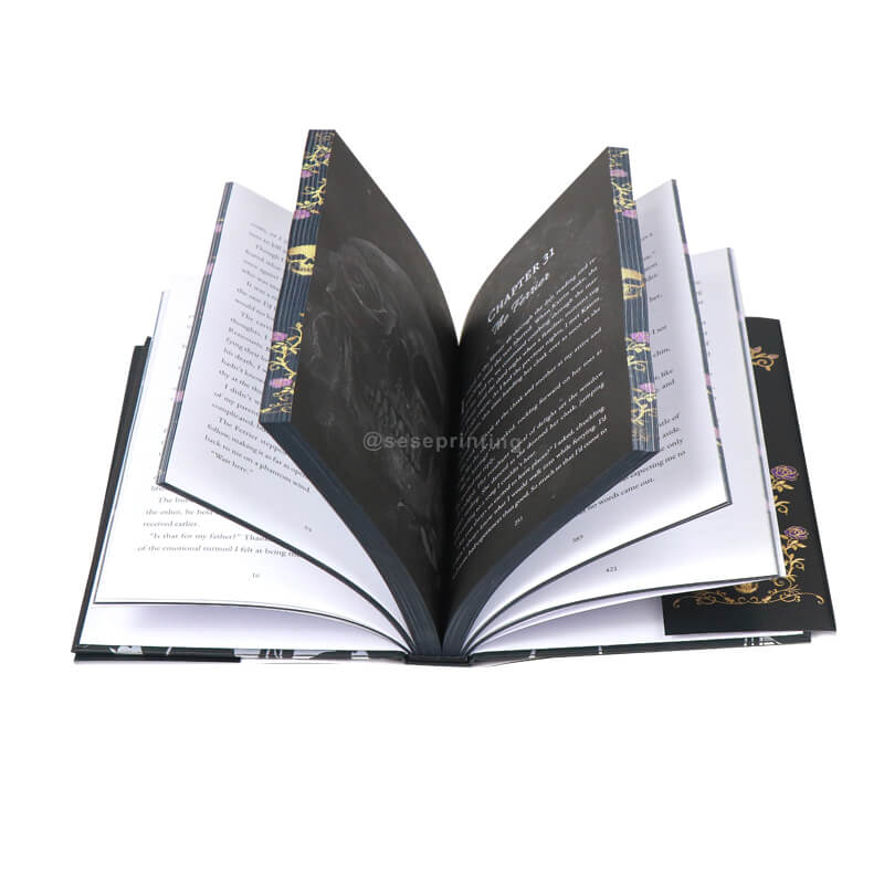 Hardcover Book with Stenciled Edges, Printed Dust Jackets and Foiled Covers