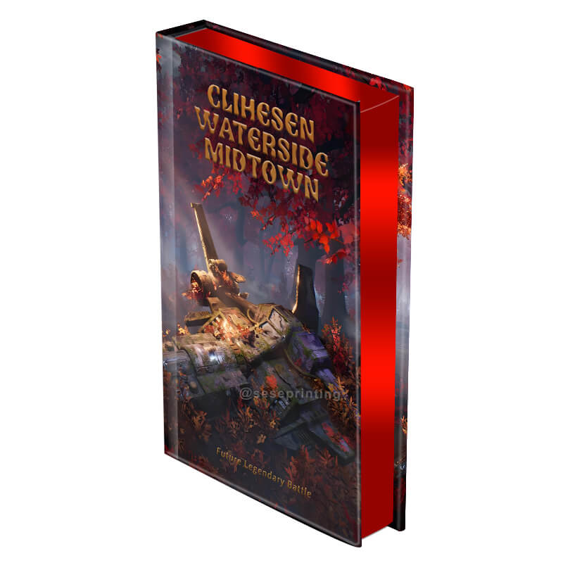 Custom Hardcover Book Printed Edges and Gold Foiling on the Cover