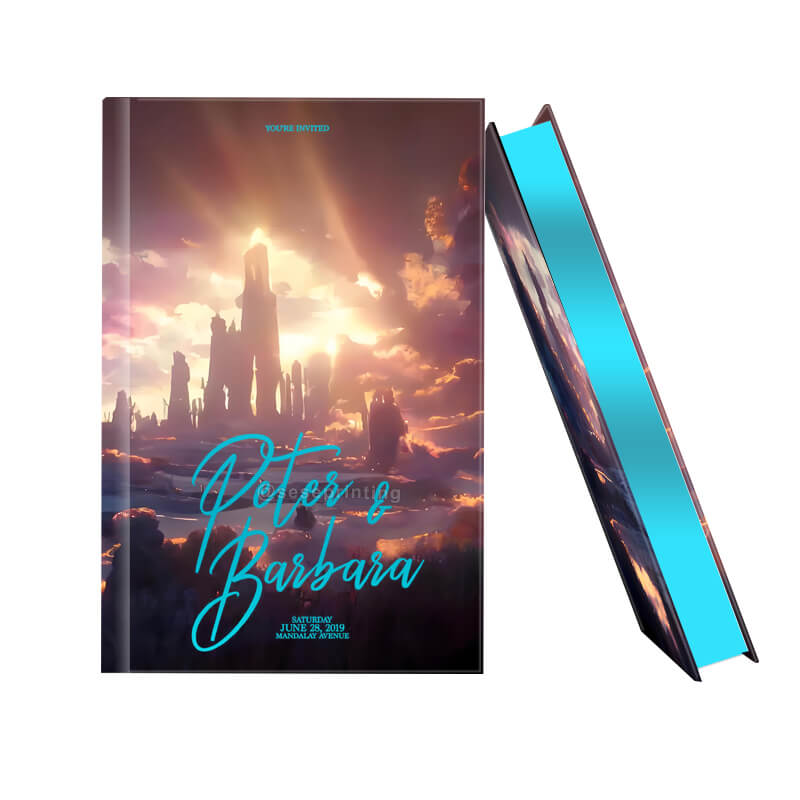 Custom Foil Hardcover Limited Editions Book Printing Sprayed Edges