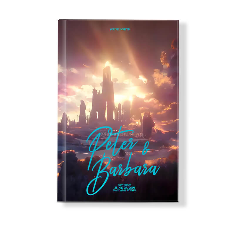 Custom Foil Hardcover Limited Editions Book Printing Sprayed Edges