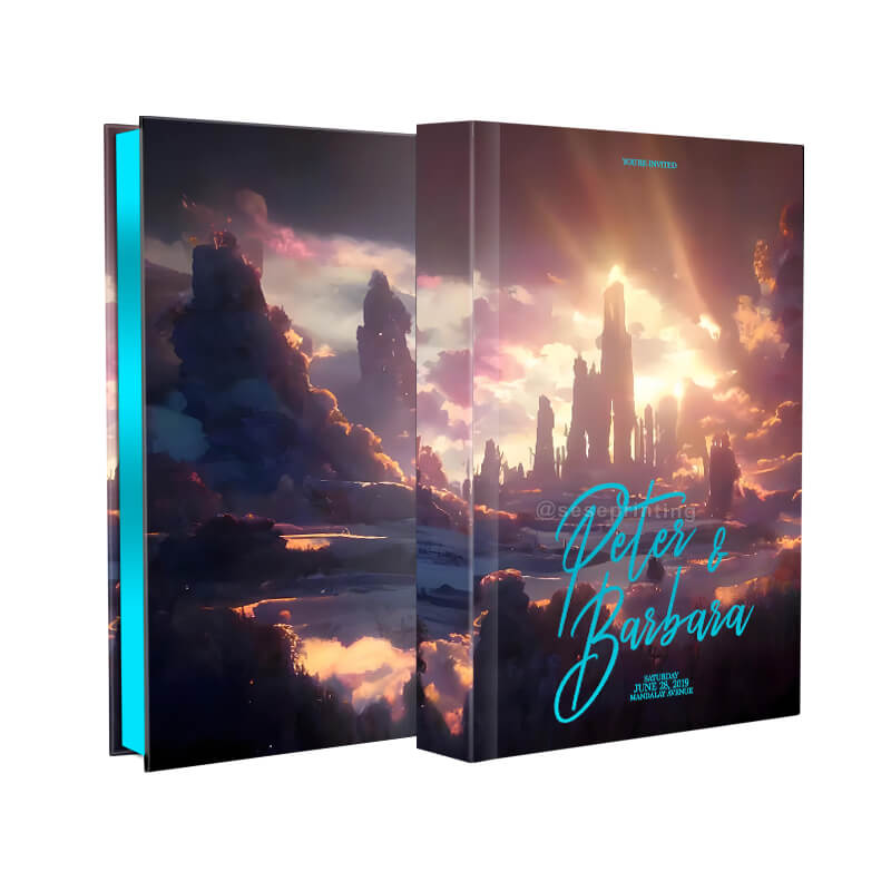 Custom Foil Hardcover Limited Editions Book Printing Sprayed Edges