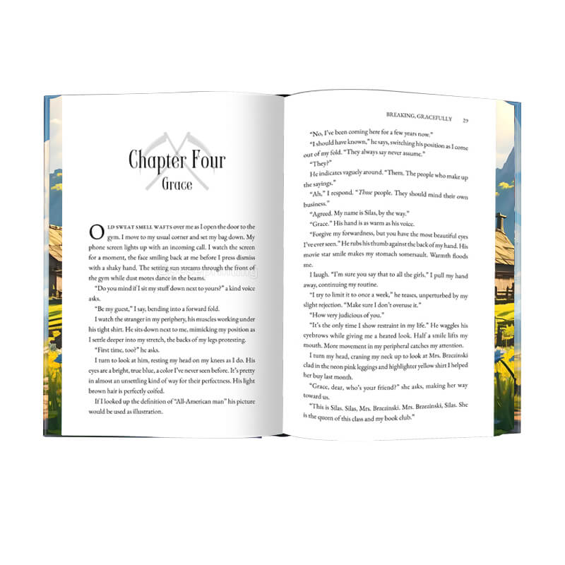 Premium Stenciled Edges Fiction Books with Custom Foil Covers