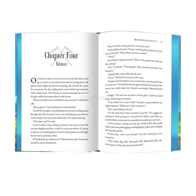 Personalized Sprayed Edge Hardcover Novels with Foil on the Cover