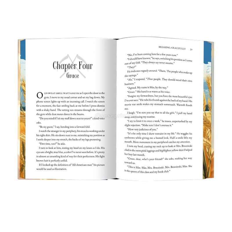 Luxury Spray Edges Hardcover Book Printing Special Edition Novel
