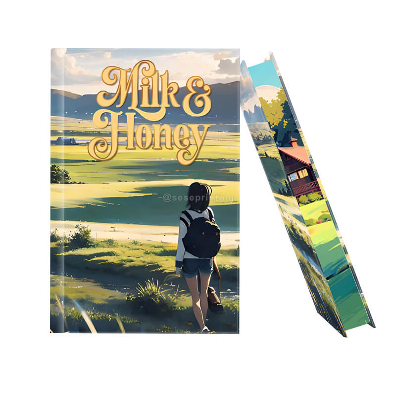 Foil Special Editions Hardcover Book with Pattern Stenciled Edges