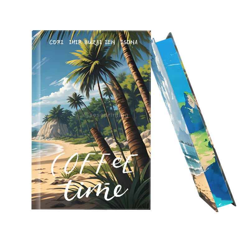 Hardcover Book with Full Color Stenciled Edges and Foil on Cover