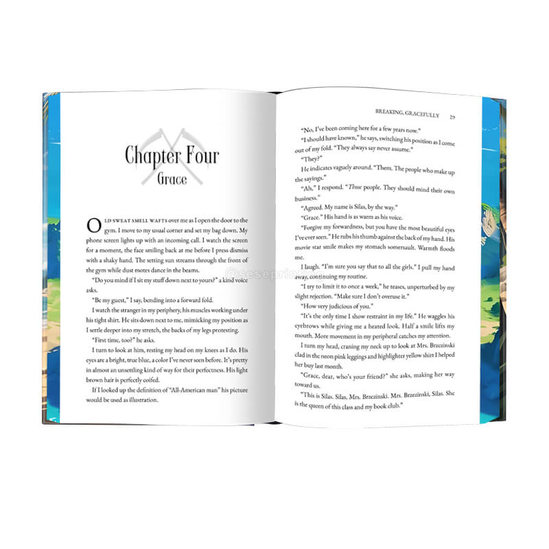 Hardcover Book with Full Color Stenciled Edges and Foil on Cover