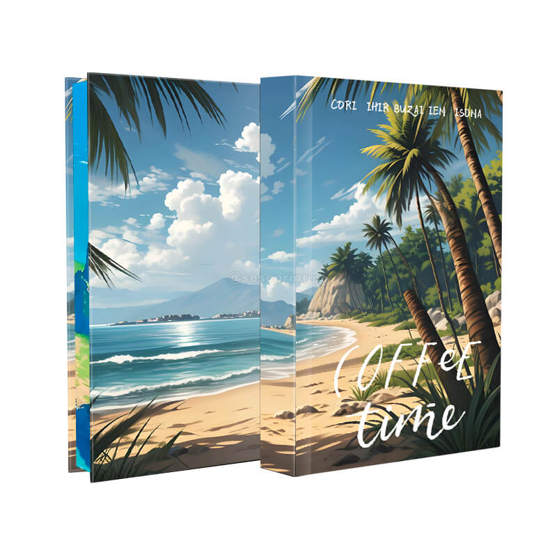 Hardcover Book with Full Color Stenciled Edges and Foil on Cover
