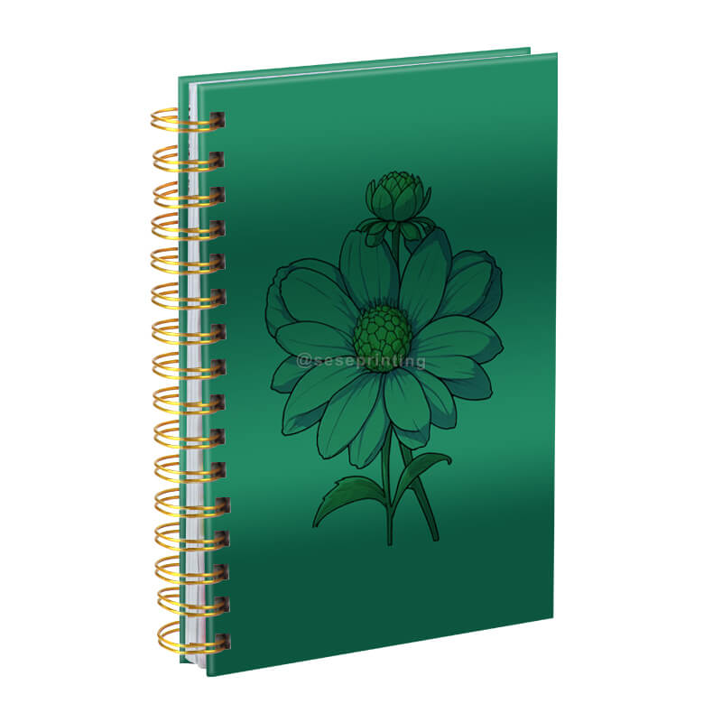 Customized Printing Spiral Organizer Hardcover Journal Diary Notebook