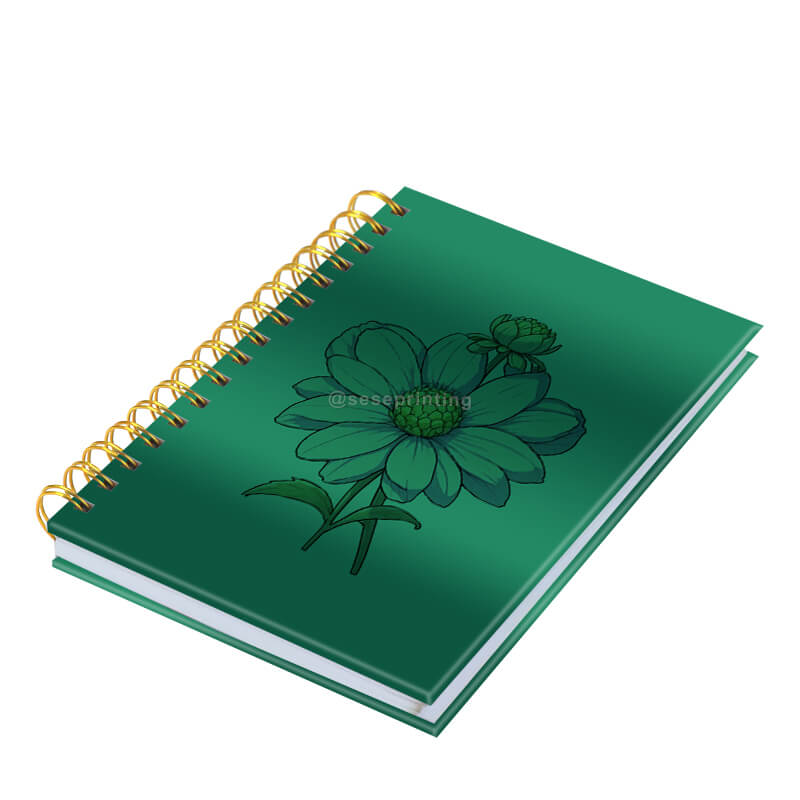 Customized Printing Spiral Organizer Hardcover Journal Diary Notebook
