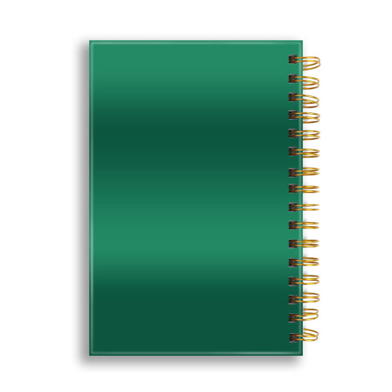 Customized Printing Spiral Organizer Hardcover Journal Diary Notebook