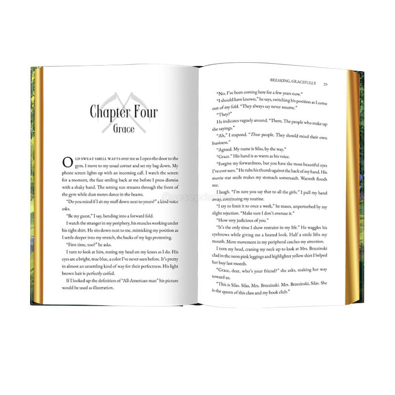 Hardcover Special Edition Novel with Foil on Cover and Gilded Edges