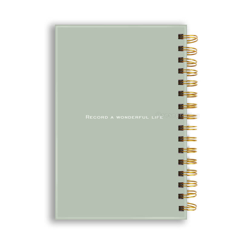 Custom Journal Printing Coil Bound Hardcover Notebook Planner