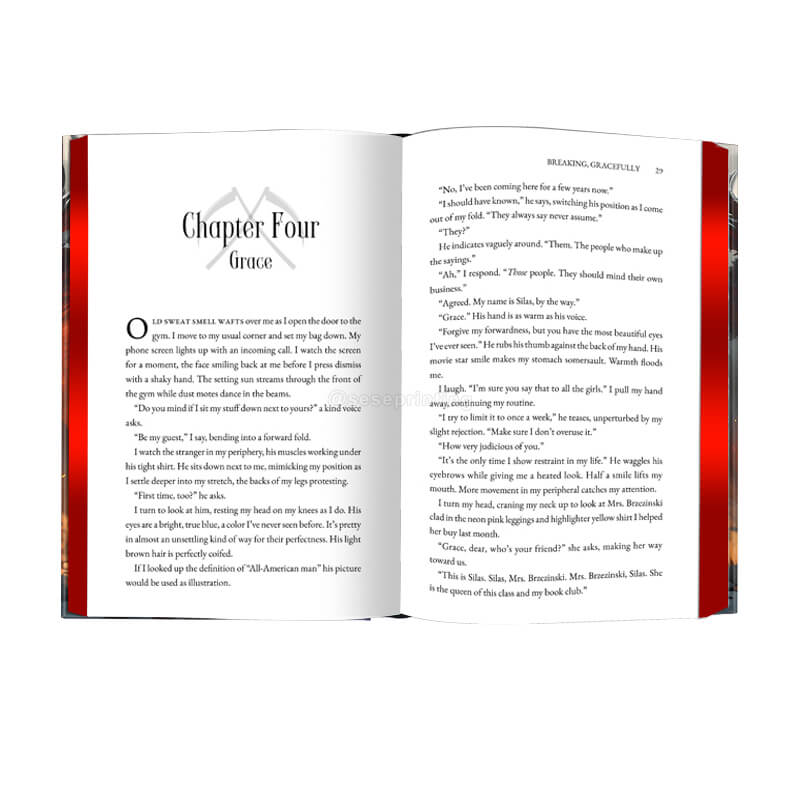 Gold Foil Stamping Hardcover Book with Custom Sprayed Edges
