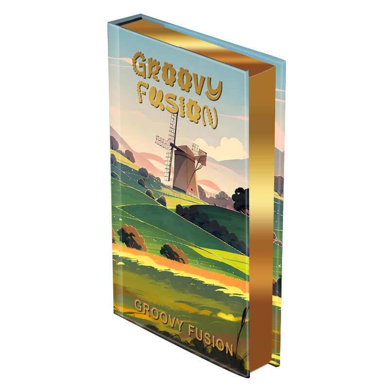 Gold Foil Stamping Hardcover Book with Custom Gold Sprayed Edges