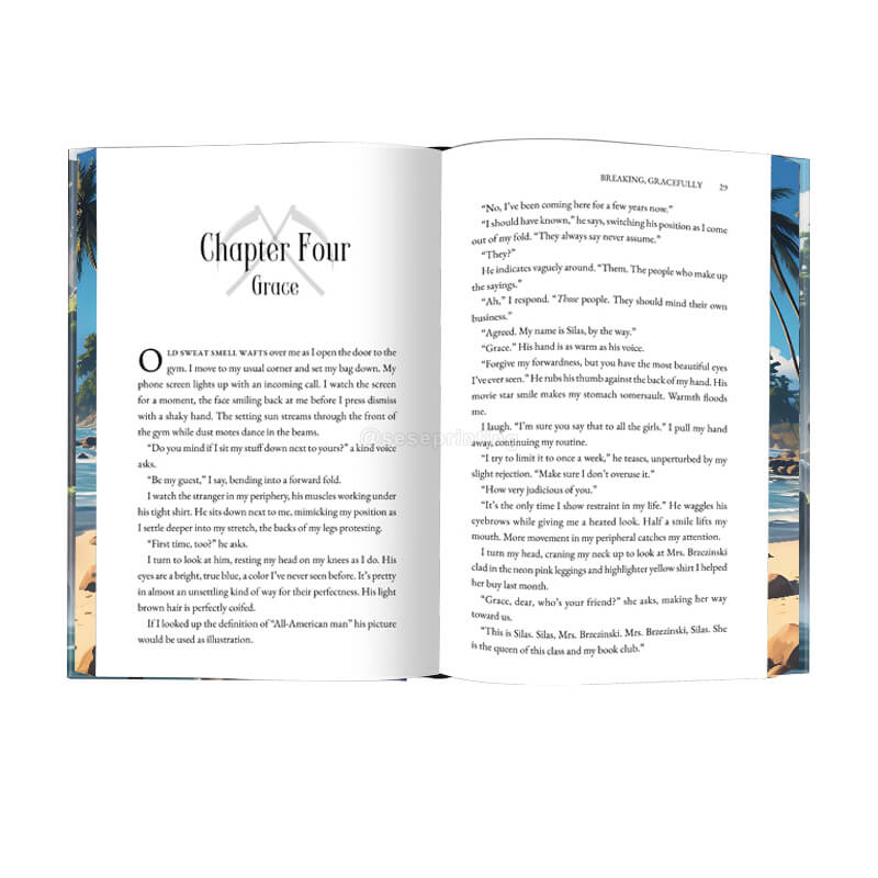 Custom Hardcover Sprayed Edges Book Printing Special Edition Novel