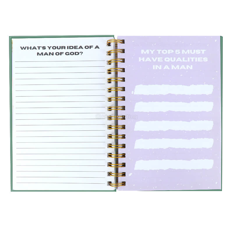Custom Printing Double Spiral Hardcover Daily Notebook Journal