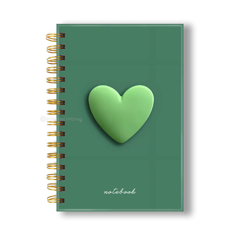 Custom Printing Double Spiral Hardcover Daily Notebook Journal