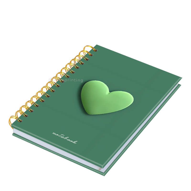 Custom Printing Double Spiral Hardcover Daily Notebook Journal