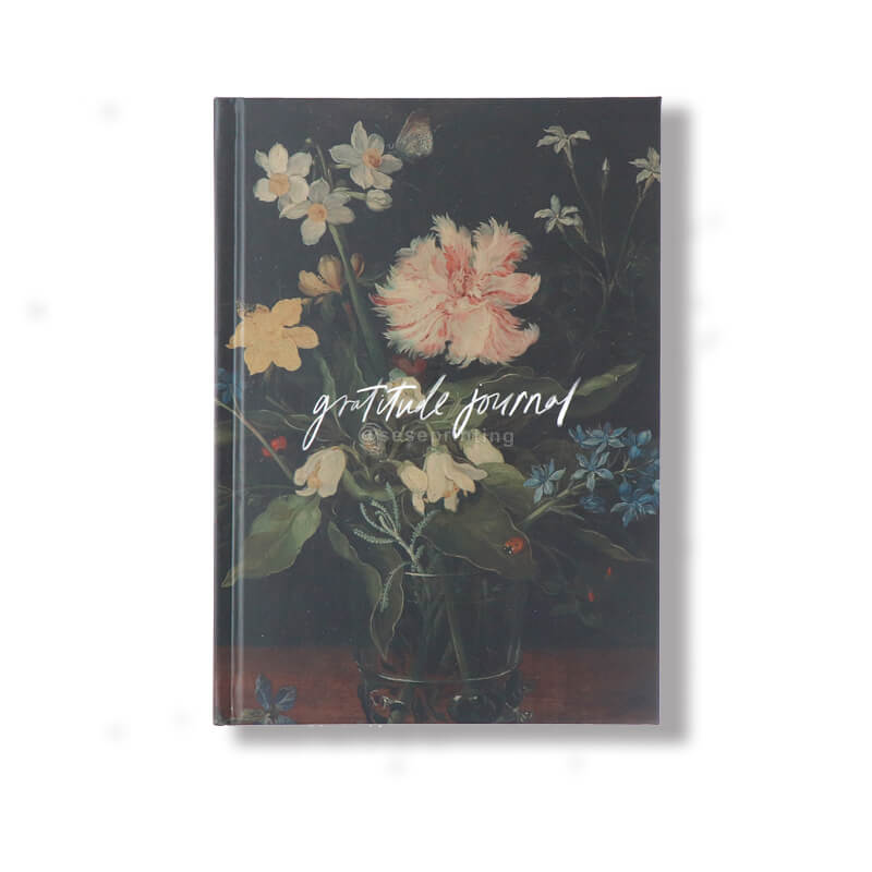 Custom Hardcover Grateful Journal Printing Daily Self Care Planner