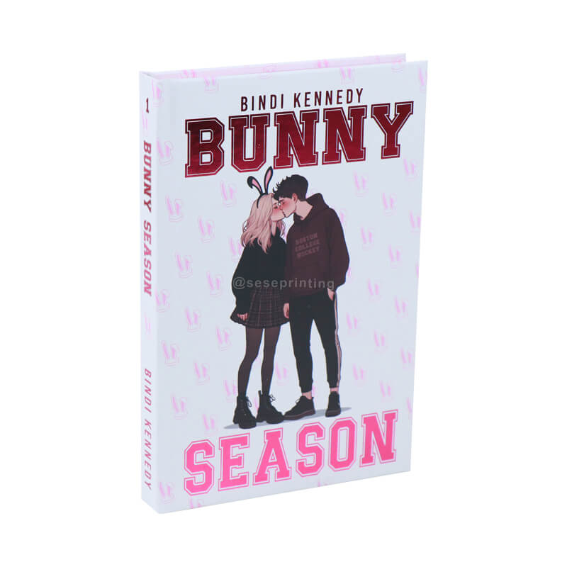 Hardback Books Printed Special Editions with Pink Sprayed Edges