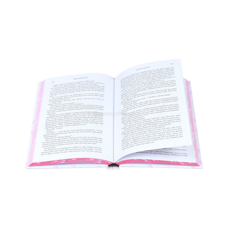 Hardback Books Printed Special Editions with Pink Sprayed Edges