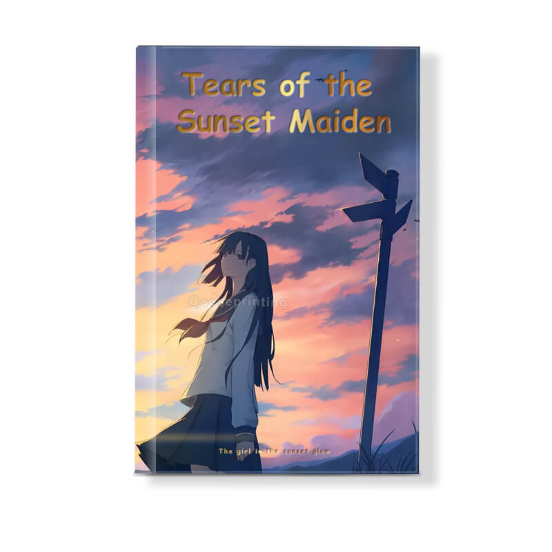 Custom Hardcover Book Printing Foil on Cover and Sprayed Edges