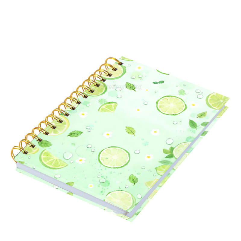 Custom Interior Pages Spiral Hardcover Notebook for School Students