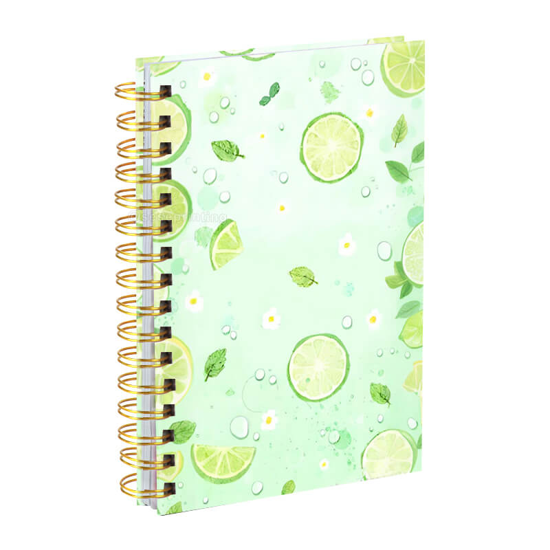 Custom Interior Pages Spiral Hardcover Notebook for School Students