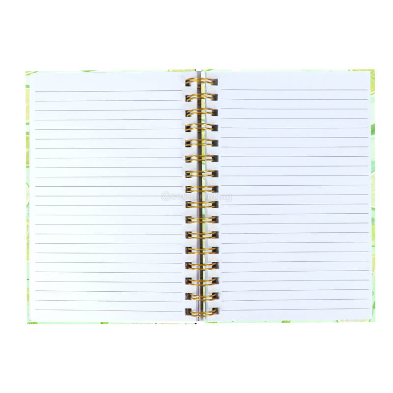 Custom Interior Pages Spiral Hardcover Notebook for School Students