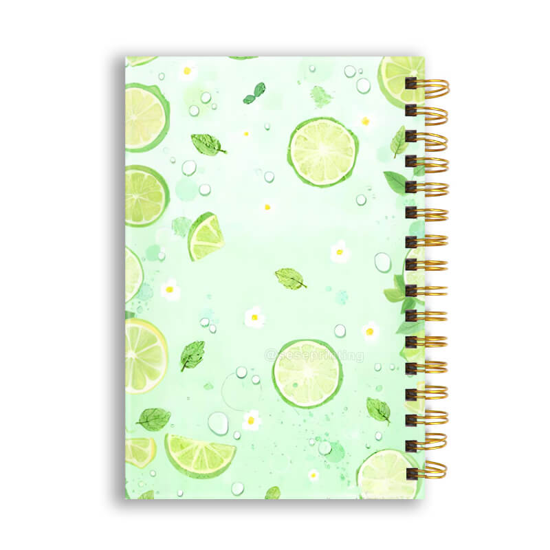 Custom Interior Pages Spiral Hardcover Notebook for School Students